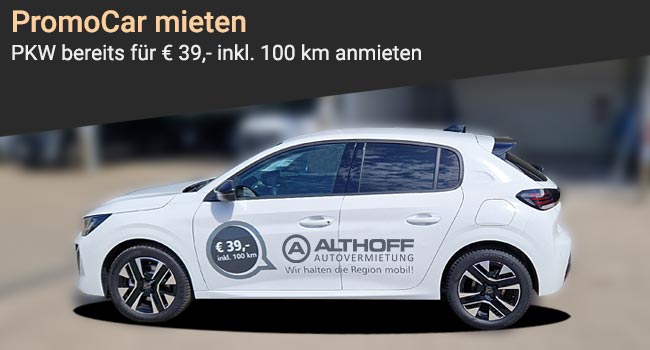 Autovermietung PromoCar günstig mieten