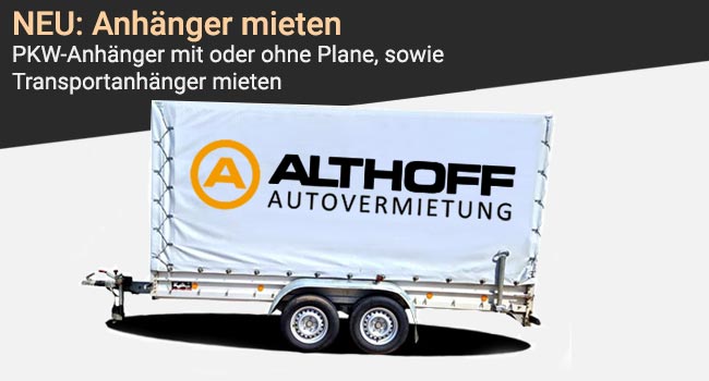 PKW-Anhänger mieten